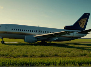 Авиаинцидент: Самолет выкатился за пределы взлетно-посадочной полосы у жилого района