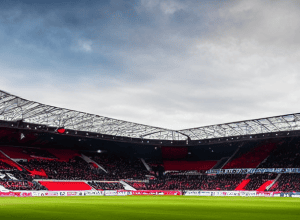 Новая триумфальная доска в BayArena по просьбе фанатов