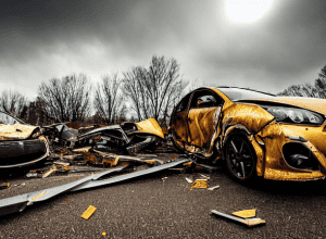ДТП в Мюнхене: Lamborghini после аварии за 100.000 евро