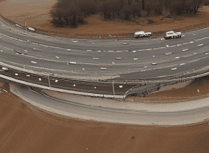 Пожар на A6: Сгорел Audi, водитель цел