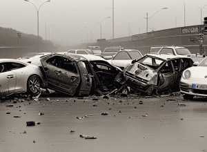 ДТП на A3: Porsche врезался в авто, водитель тяжело ранен
