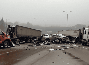 ДТП на A44: погиб водитель грузовика возле Юхена