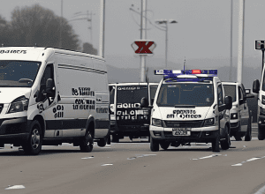 Полиция открыла огонь по фургону на границе в Сааре: 11 выстрелов