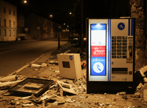 Взрыв в Зюдлоне: Неизвестный взорвал автомат с сигаретами