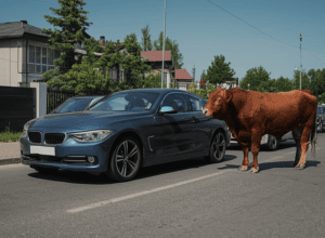 Забудьте про лосиный тест – бык разносит BMW: курьезный инцидент в Сан-Паулу
