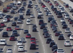 ДТП на A3: Volvo врезался в пробку, двое пострадавших