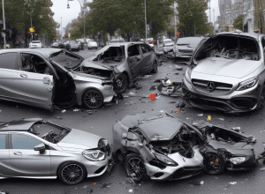 В Ханау женщина (48) в нетрезвом виде врезалась в Mercedes