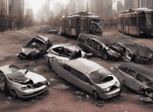 ДТП в Кёльне: Opel столкнулся с трамваем