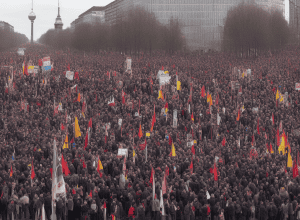 Первомайская демонстрация в Берлине: Зачитано приветствие от Д. Клетте из RAF