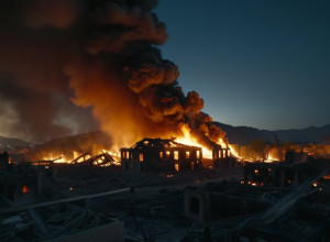 Масштабный пожар в Японии: сотни домов уничтожены, есть жертвы