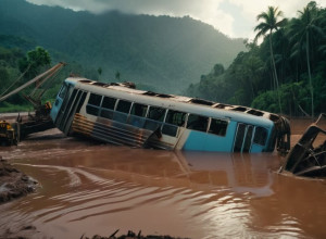 Трагедия в Камбодже: ночной автобус упал в реку, 13 погибших