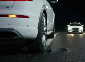 В Германии неизвестный проколол шины автомобиля дорожной службы во время измерения скорости