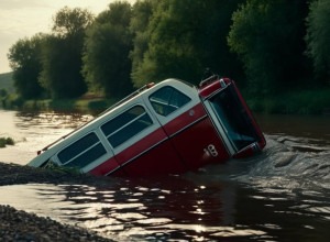 89-летний водитель упал на машине в Эльбу, потребовалась реанимация