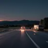 В Германии Mitsubishi перевернулся после попытки водителя избежать столкновения с диким животным