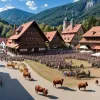 Гонки на быках в Баварии: Фермерша Врони и ее ручной Фердинанд на традиционном заезде