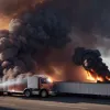 Пожар на немецкой трассе A6: Водитель грузовика предотвратил крупное возгорание