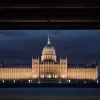 В Берлине воссоздадут «Укутанный Рейхстаг» Христо и Жанны-Клод с помощью света