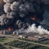 Крупный пожар в Дрездене: огонь охватил складское здание, масштабное задымление