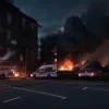 Пожар в Гюстрове: Огонь на крыше вынудил 13 человек бежать, есть пострадавшие
