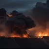 Мощный пожар в Германии: Дом уничтожен, ущерб 600 тысяч евро, часть района без света
