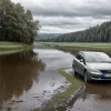 ДТП в Германии: Skoda с 68-летним водителем съехала с трассы в реку