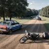 В Германии мотоциклист врезался в велосипедиста на полевой дороге, есть пострадавшие