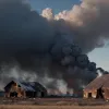 Крупный пожар в Германии: сарай сгорел дотла, но скот удалось спасти