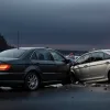Чудом уцелел: Mercedes перевернулся во время нелегальных гонок на немецкой трассе А8