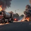 Пожар в мусоровозе в Германии: Причиной стали баллончики под давлением