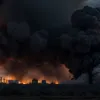 Взрыв на химзаводе в Испании: Столб пламени и дыма виден за километры