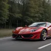 Дорогой Ferrari сгорел дотла после страшной аварии в Баварии: двое пострадавших