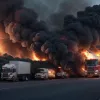 Крупный пожар грузовика в Германии: Водитель тяжело пострадал при тушении в Марбахе-ам-Неккар