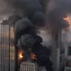Масштабный пожар на стройке высотного здания в центре Берлина