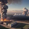 Пожар на зерновой мельнице в Эссене: Огнеборцы боролись с огнем 11 часов