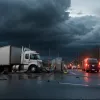 Смертельное ДТП в Германии: Грузовик протаранил Audi, водитель легковой машины погиб