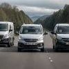 Опасный обгон в Германии: водитель Mercedes Sprinter едва не спровоцировал ДТП на трассе B327