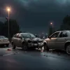 Серьезное ДТП в Мангейме: лобовое столкновение двух автомобилей на B38