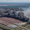 Масштабный пожар на складе в немецком Вельберте: густой дым и перекрытие улиц
