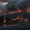 Крупный пожар в Германии: Горит исторический монастырь в Селигенштадте