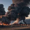 Пожар мусора в Германии: пожарные быстро потушили огонь в Южной вересковой пустоши