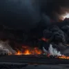 Крупный пожар под Гамбургом: в автобусном депо сгорели 7 машин