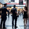 В Ростоке женщина укусила полицейского в торговом центре