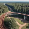 На новой американской горке в Огайо засняли "падение" с 50 метров