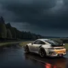 Мощный Porsche 911 GT3 RS разбился на трассе в Германии, слетев в кювет с 15-метровой высоты