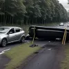 Водитель уснул за рулем на трассе под Веймаром: Renault перевернулся, есть пострадавший