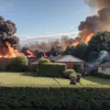 Пожар из-за гриля в Германии: уничтожены постройки, трое пострадали, ущерб сотни тысяч евро