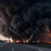 Пожар на трассе А20 в Германии: автовоз сгорел дотла, ущерб сотни тысяч евро