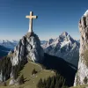 Цугшпитце: На самой высокой горе Германии установили второй крест на вершине для безопасности туристов