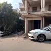 Пьяная женщина-водитель протаранила балкон в немецком Бохуме