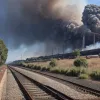 Пожар на железной дороге в Германии привел к массовым задержкам поездов